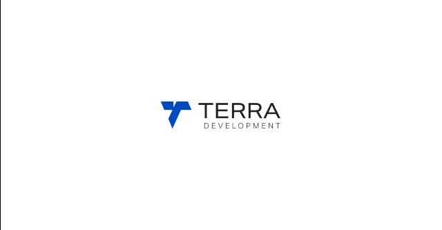 Logo Terra Development na białym tle